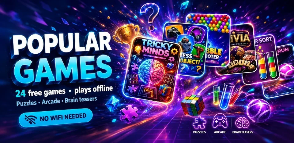 Popular Games promotional artwork